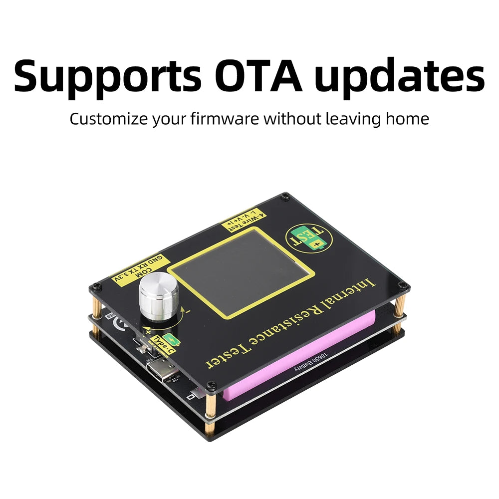 T469 Lithium Battery Voltage Internal Resistance tester High-precision DC 5V Bluetooth App AC 4-Wire Method for 18650 battery Oasis Select