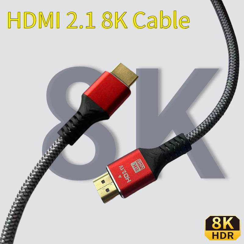 0.5M 1M 1.5M 2M 8K HDTV Cable for Xiaomi TV Box PS5 Ultra High Speed Compatible 8K@60Hz HDTV 2.1 Cable 48Gbps eARC Dolby Vision Oasis Select