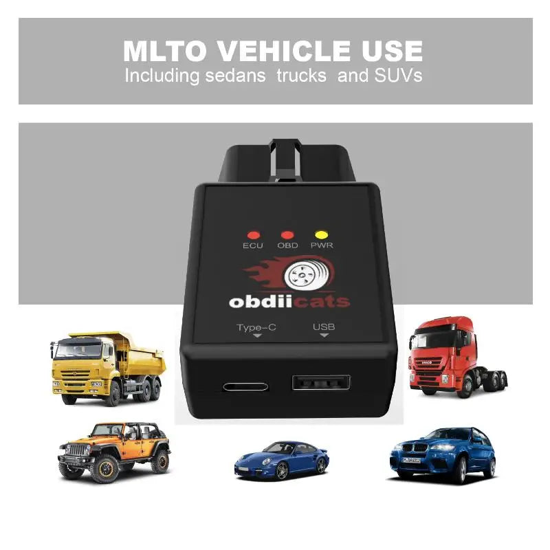 OBD 2IN1 With Fast Charger For Benzine&Cars Increase Power Upgraded From HK-V3 Fuel Saving Chip Tuning Box Oasis Select
