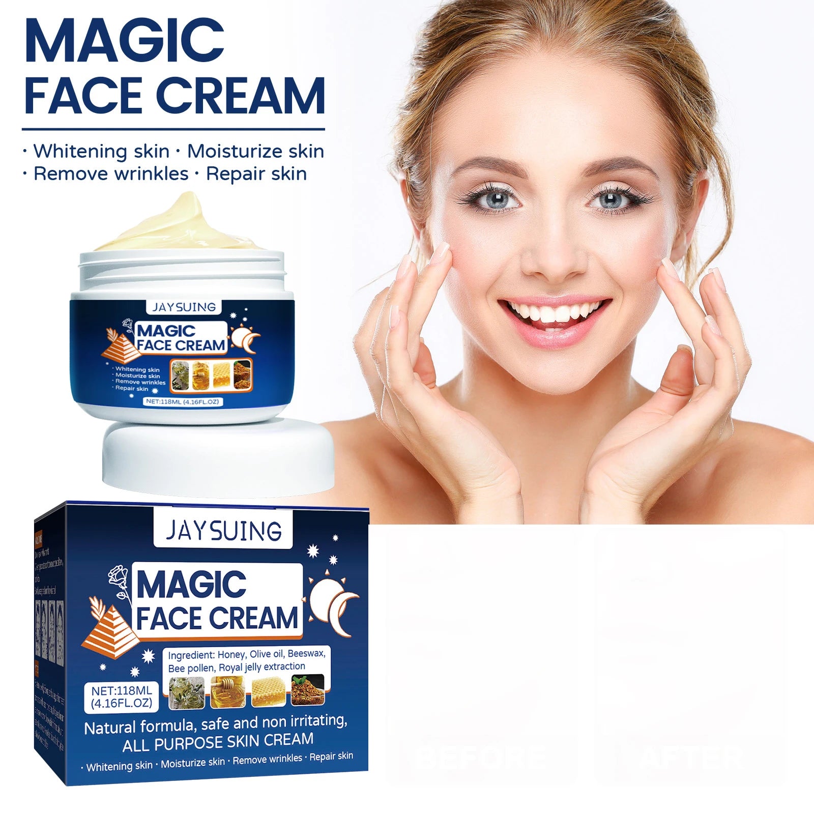 Magic Facial Rejuvenation Cream Wrinkle Removal Fine Lines Lighten Skin Tone Repair Skin Texture Moisturizing Face Nourish Serum Oasis Select