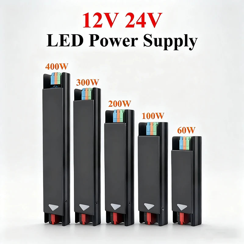 12V 24V Power Supply AC 220V TO DC 12V 24V Power Supply 60W 100W 200W 300W 400W Transformer 220V TO 12V 24V For LED Strip Lights Oasis Select