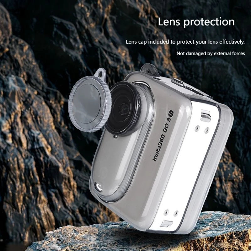 TPU Protective Case for Insta360 Go 3S/Go3 with Lens Cover