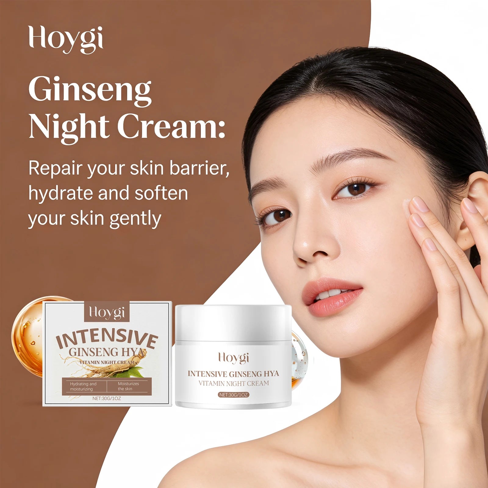 Hoygi Ginseng & Hyaluronic Acid Night Cream 30g