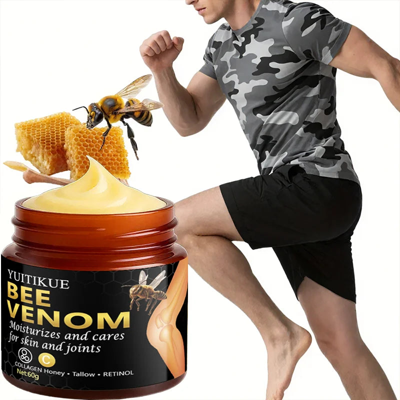YUITIKUE Bee Venom Joint Cream 60g - Moisturizes Joints & Skin, Easy Absorption, Soothes Discomfort Oasis Select