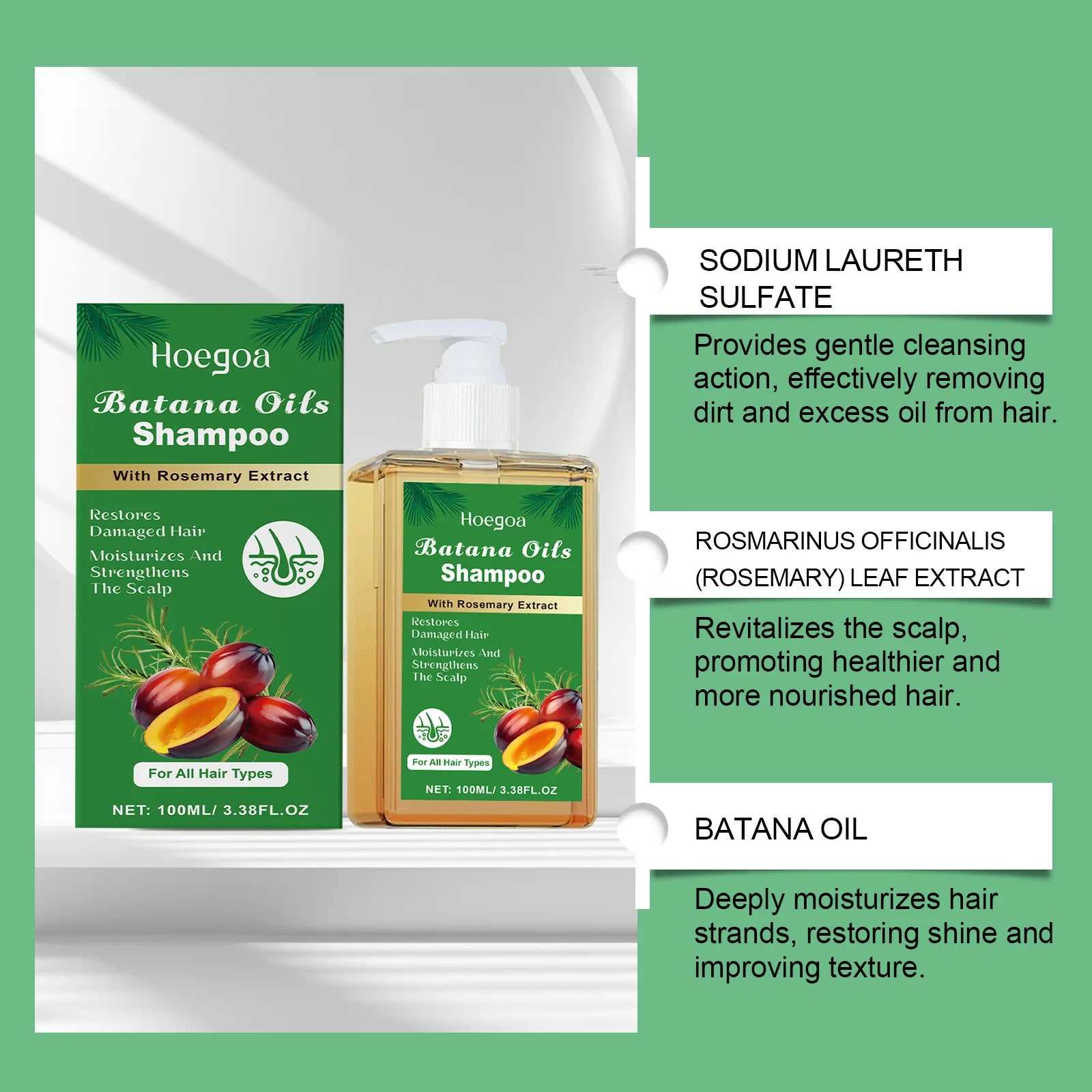 Batana & Rosemary Nourishing Shampoo – Gentle Scalp Care Nourishing Shampoo Oasis Select