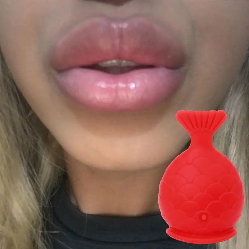 Women Sexy Silicone Full Lip Plumper Lips Soft Silicone Pout Tools Mouth Fish Natural Plump Shape Tool Lip Plumper Lips Care Oasis Select