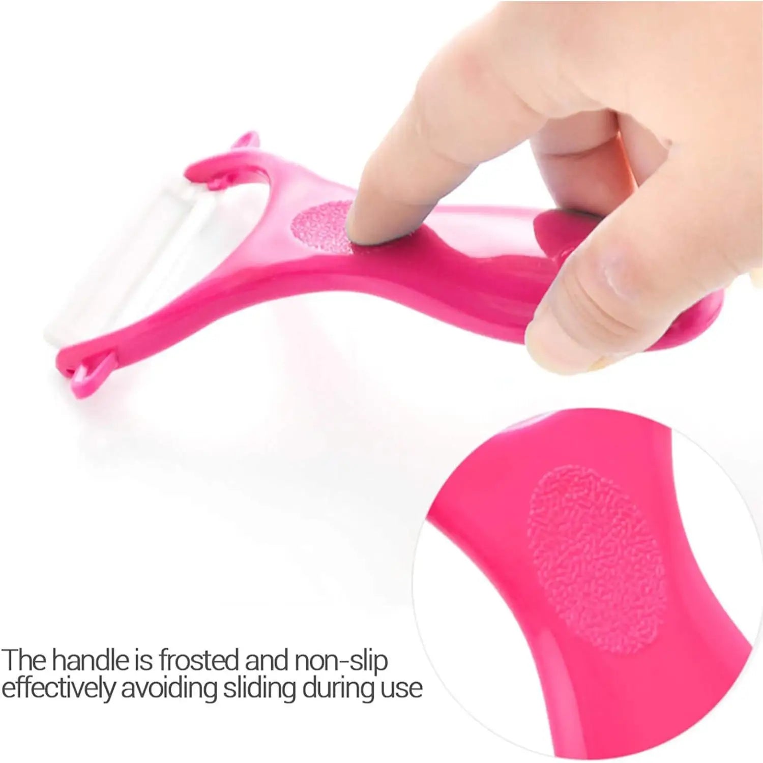 3pcs Ceramic peeler, fruit peeler, kitchen vegetable peeler, ceramic does not rust, potatoes carrot fruits Oasis Select