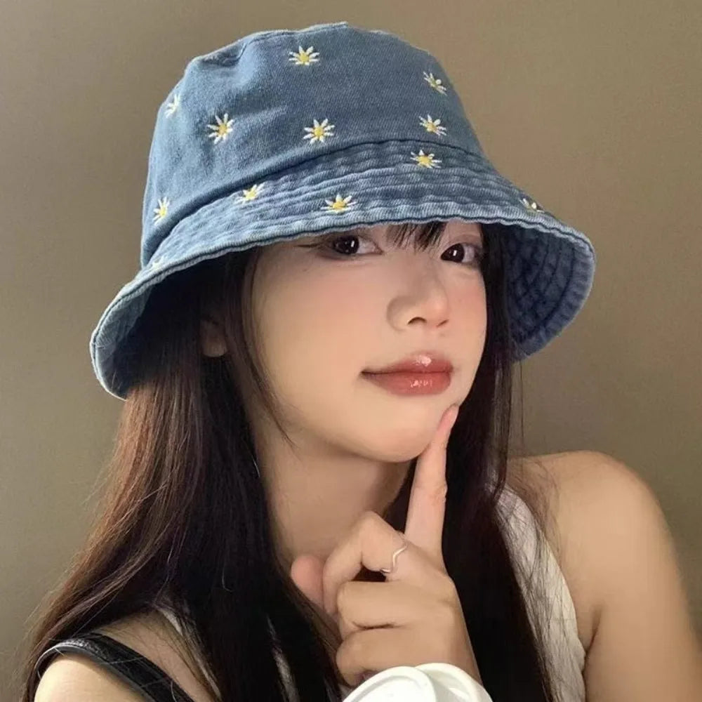 High Quality Unisex Cotton Bucket Hats Solid Color Summer Sunscreen Panama Hat Multicolors Outdoor Fisherman Hat Oasis Select 9