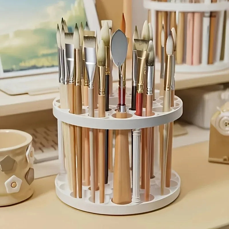 New Thickened Makeup Brush Storage Rack Detachable and Washable Circular Makeup Brush Holder Pen Holder Oasis Select