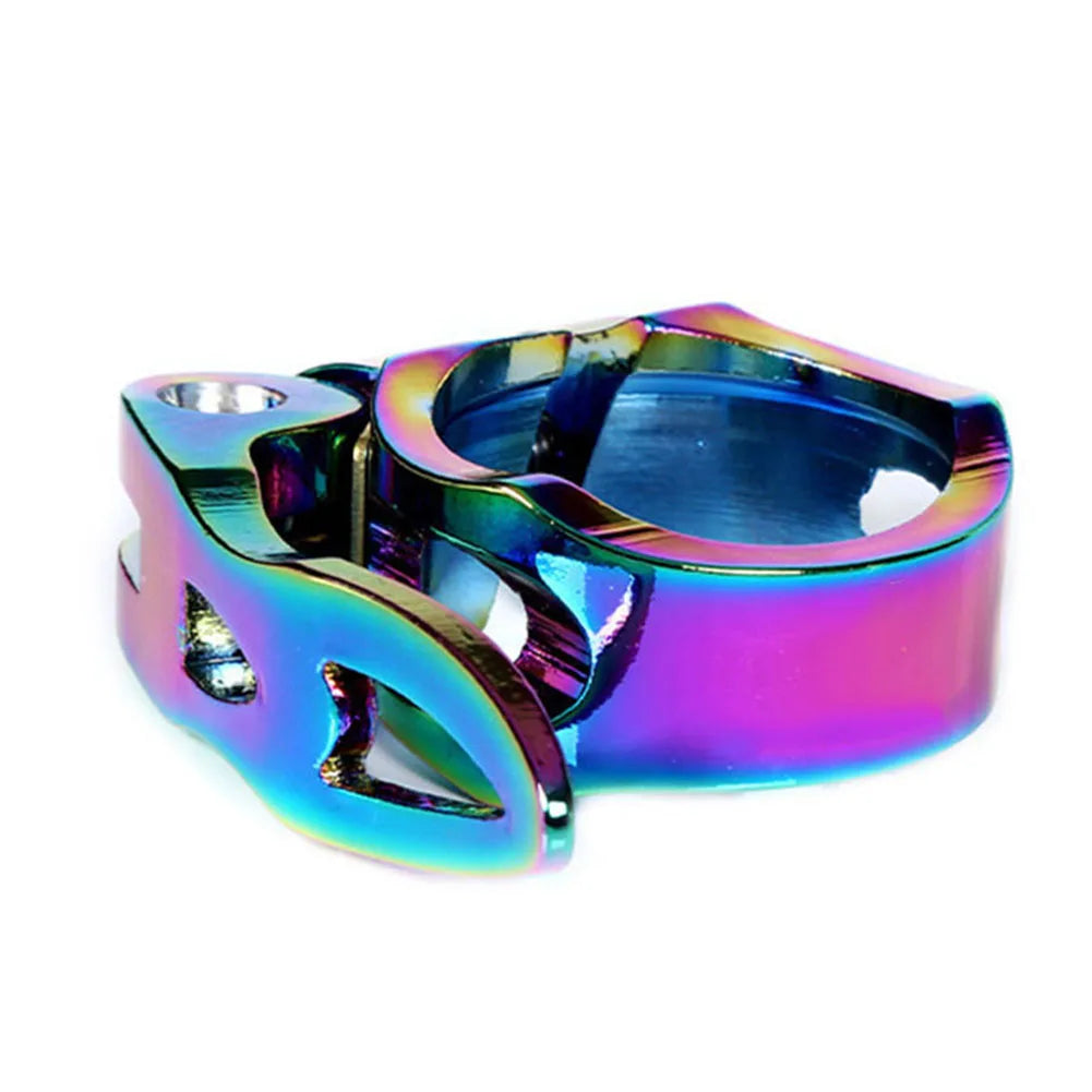 1pc Seatpost Clamp Bicycle Seatpost Clamp 31.8/34.9mm Quick-release Road Bike Mountain Bike Clamp Cycling Bicycle Parts Oasis Select 31.8mm colorful