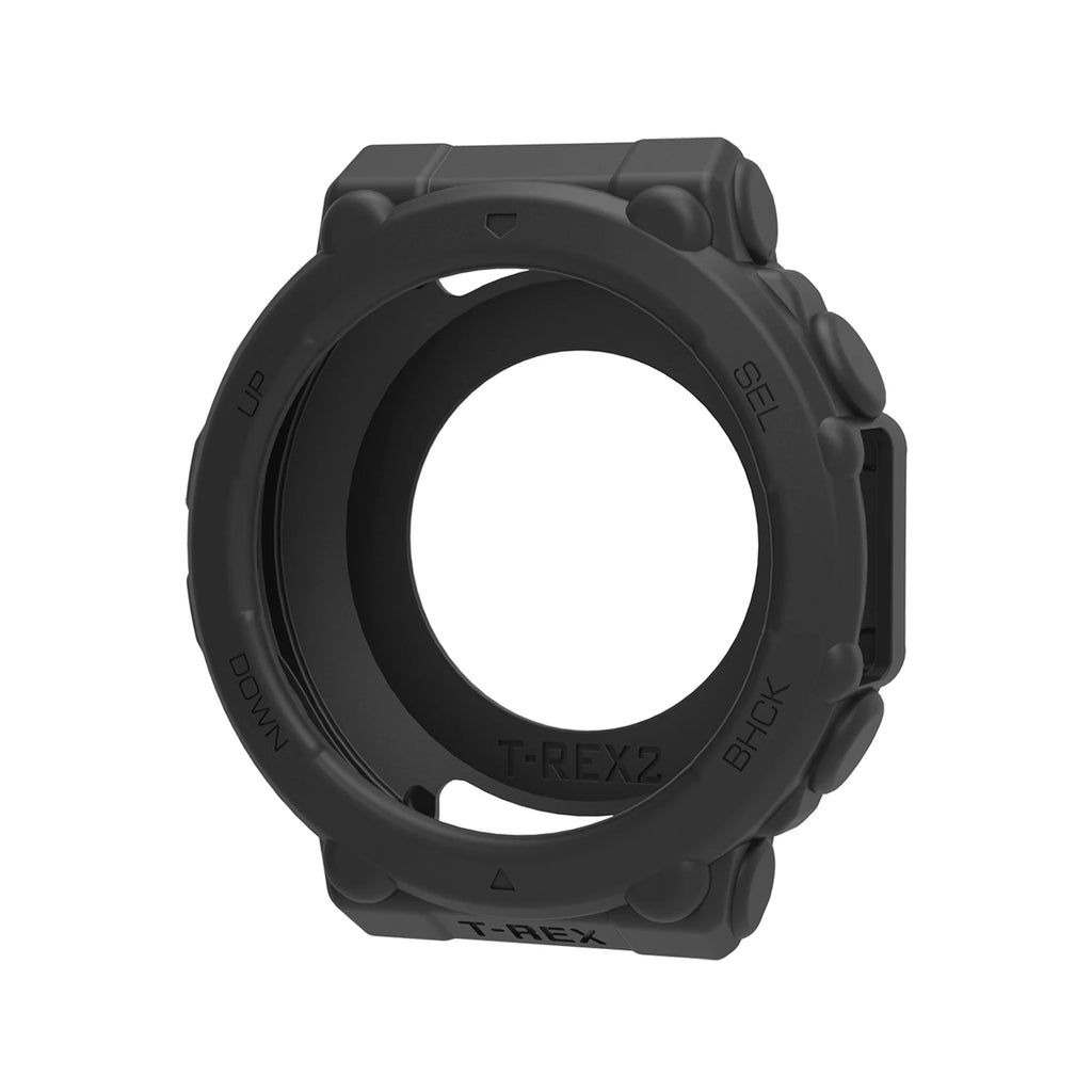 Silicone Bumper Case Cover for Amazfit T-Rex 2 Smartwatch Smartwatch Case Cover Oasis Select black