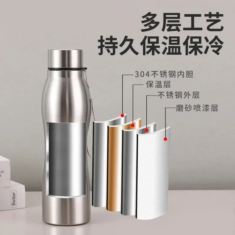 CHANSUNRUN 1000ml Stainless Steel Sport Water Bottle 34oz Sport Water Bottle Oasis Select
