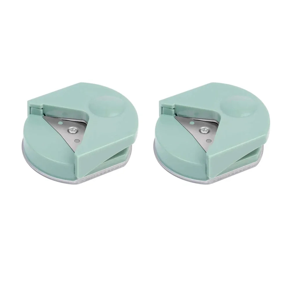 4mm Radius Corner Rounder Punch Paper Corner Rounder Paper Hole Cutter for Photo Paper,Black Oasis Select Green-2Pcs