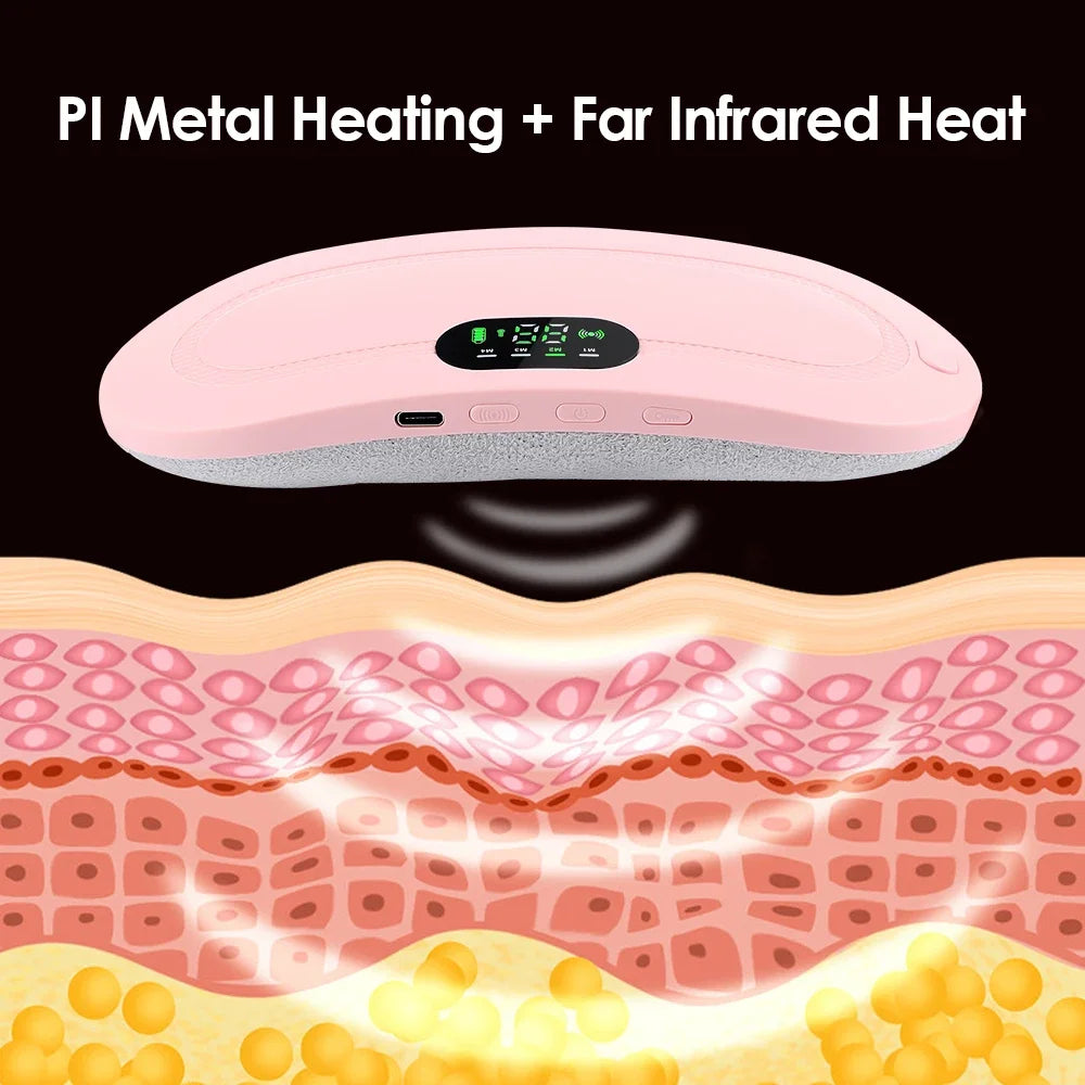 Hailicare Heating Vibration Massage Belt – Waist & Abdomen