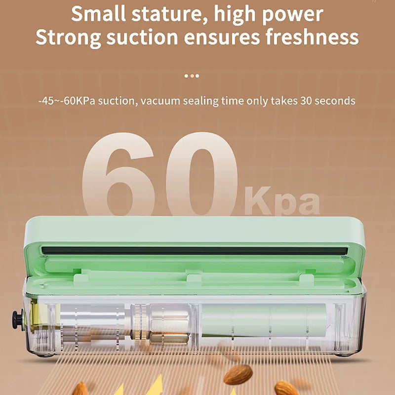 GUOHE Portable USB Rechargeable Vacuum Food Bag Sealer 30cm