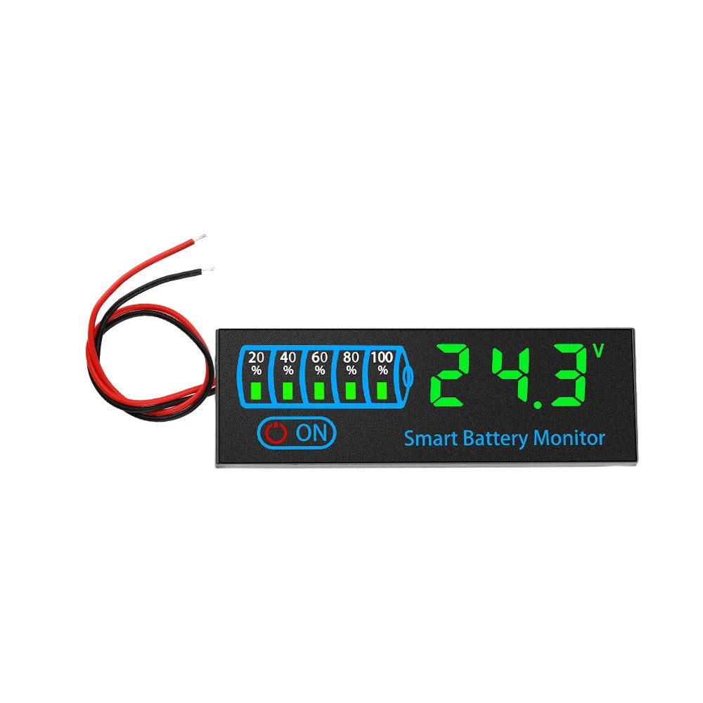 3S-14S DC7-55V Acid/Lithium Universal Battery Charge Indicator Board Battery Level Indicator Voltage Battery Charging Tester Oasis Select Green light