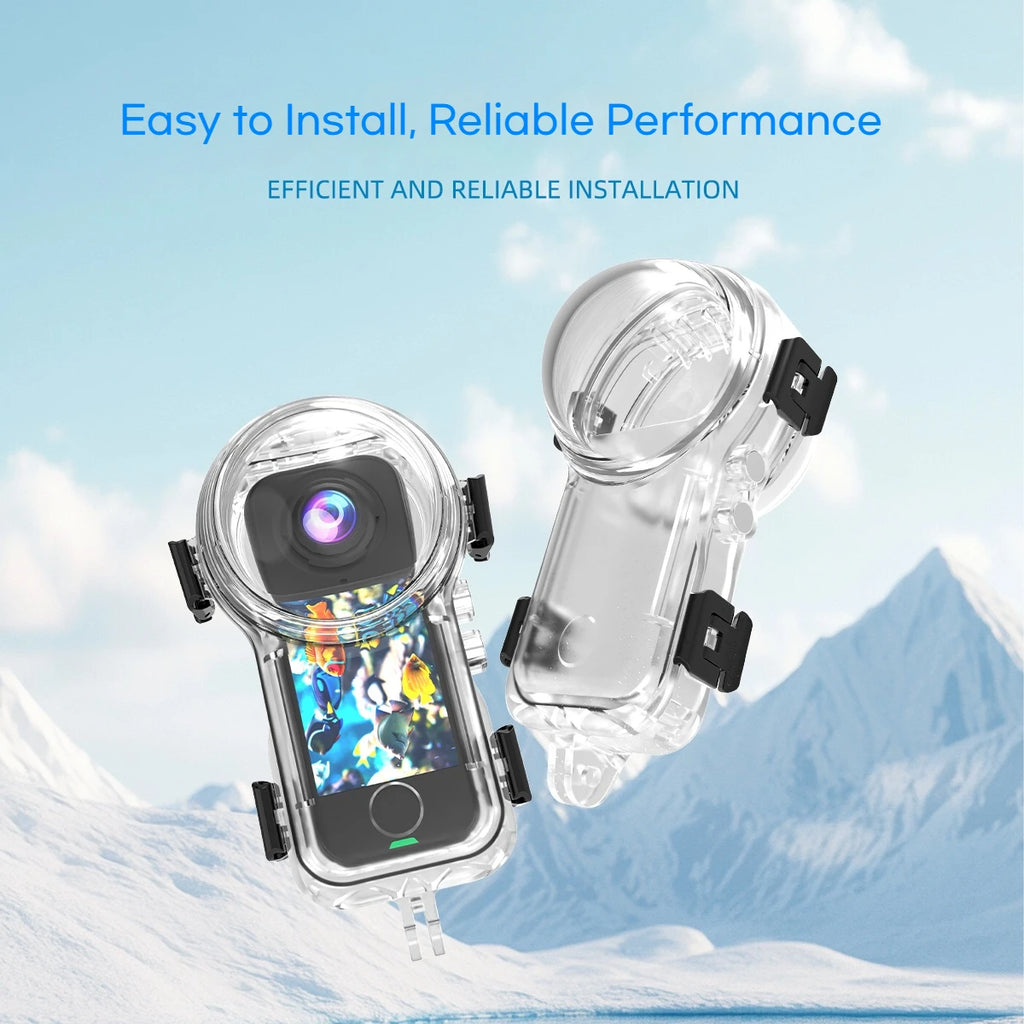 50M Waterproof Dive Case for Insta360 X4 X5 X3 Housing