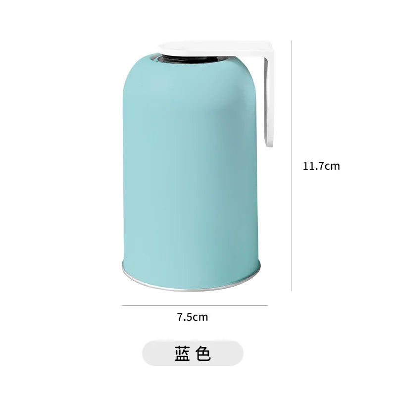Magnetic Mouthwash Cup 304 Stainless Steel Tooth Brushing Cup Wall Mounted No Punching Household Water Cup Large Capacity New Oasis Select blue