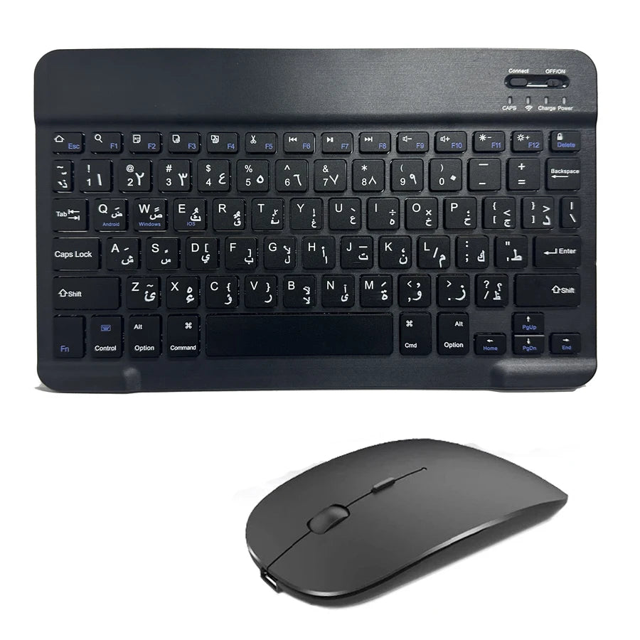 Mini Bluetooth Keyboard & Mouse – Spanish French Russian Korean