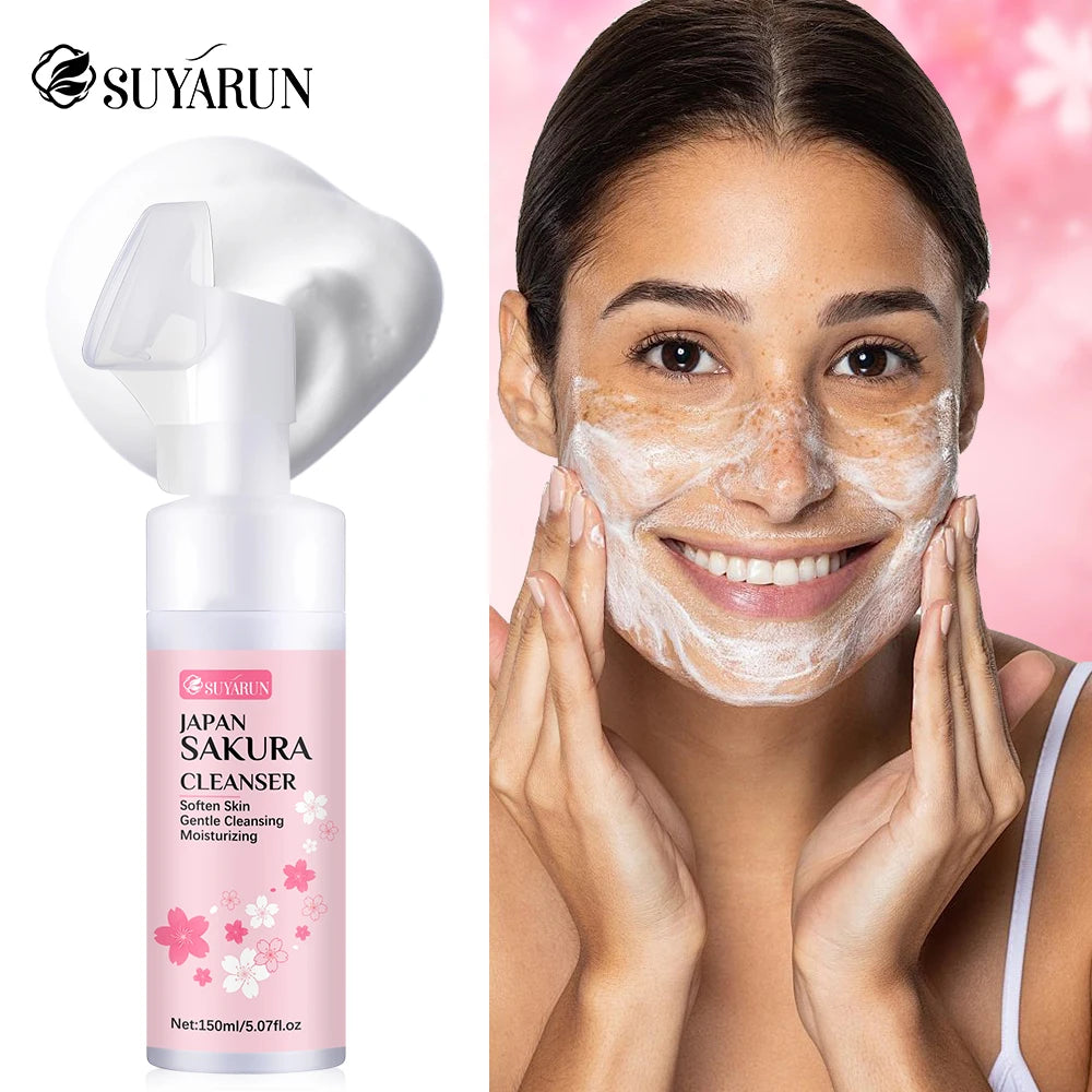SUYARUN Sakura Face Wash – Brightening Hydrating Cleanser Facial Cleanser Oasis Select