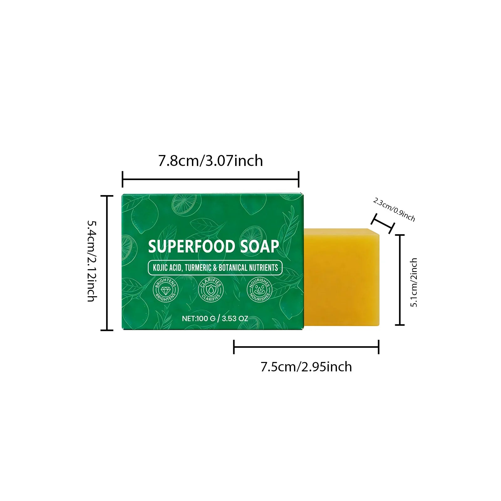 Natural Turmeric Soap for Face & Body Cleanser Handmade Superfood Soap Bar Moisturizing Brightening Skin Exfoliating Face Wash Oasis Select