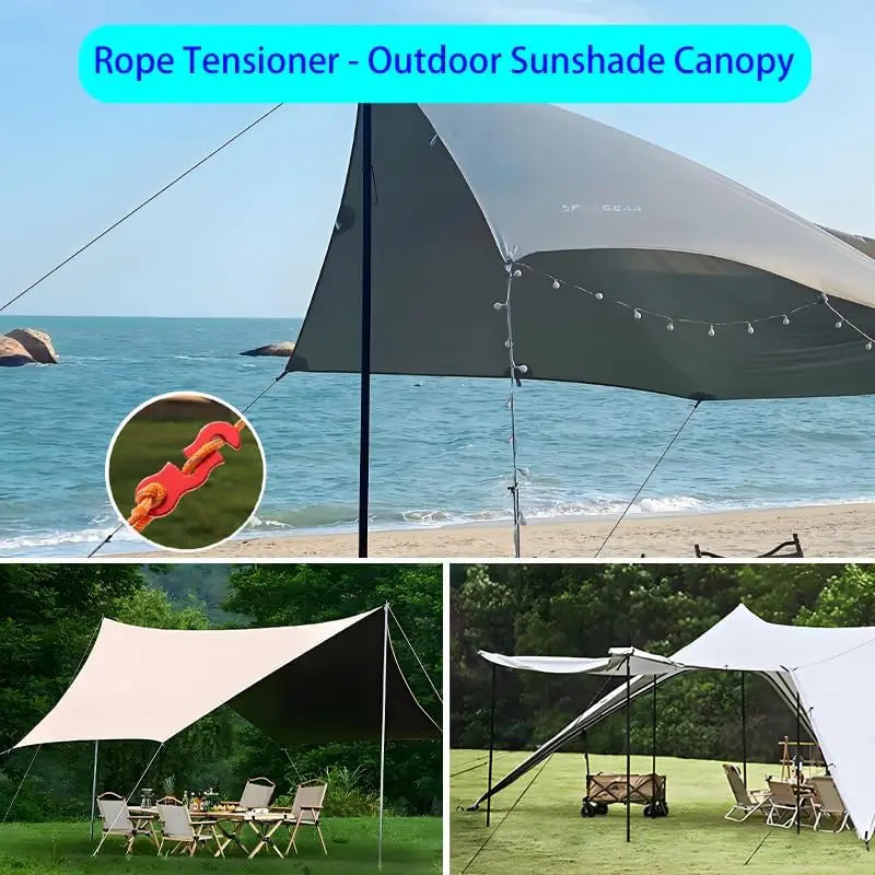 Adjustable Tent Rope Tensioner Easy To Install for Outdoor Camping Hiking Backpacking and Adventure Perfect Camping Accessory Oasis Select