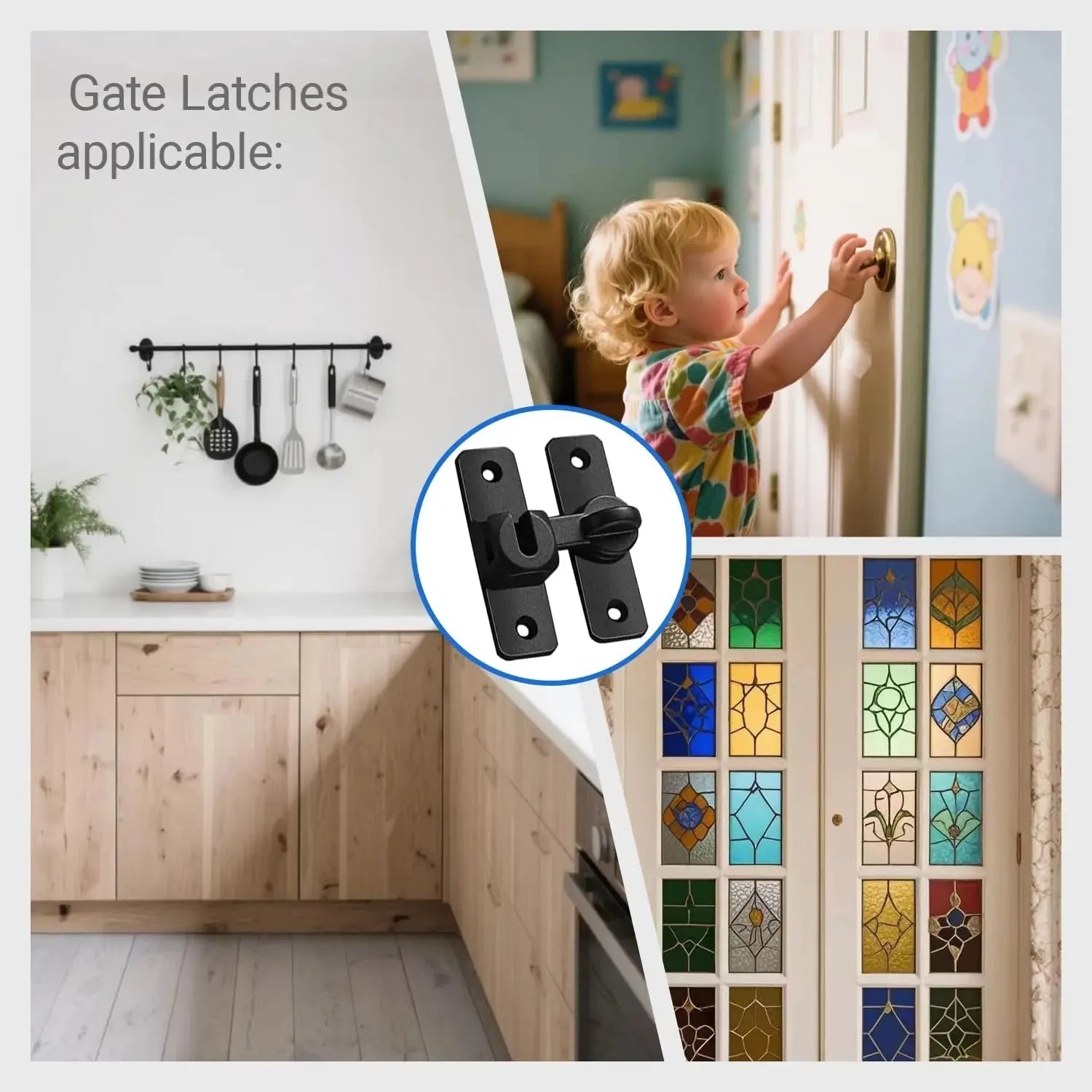 Barn Door Flip Lock 90/180° – Sliding Door Latch | Matte Black Sliding Door Latch Oasis Select