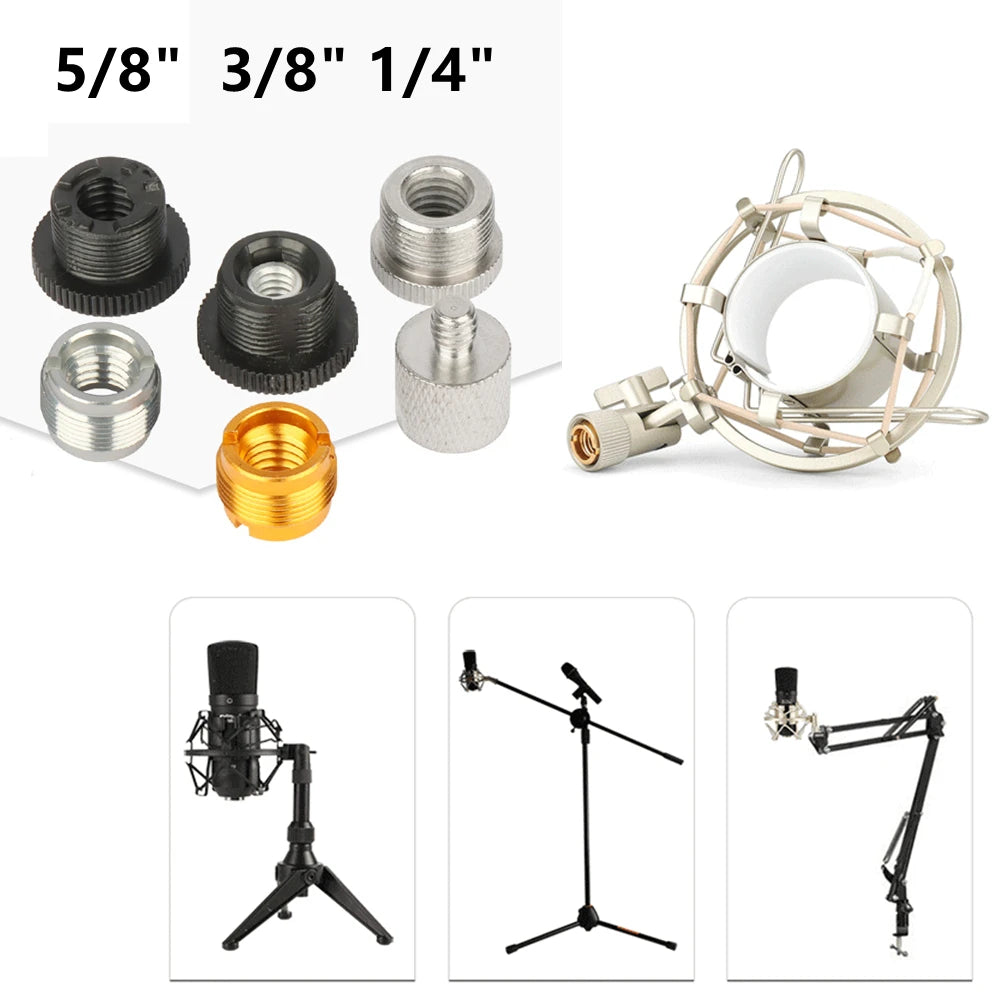Holder Microphone Stand Clip Adapter Threaded Screw 5/8Male To 3/8 1/4Female Accesorry Replacement Hot Practical Oasis Select
