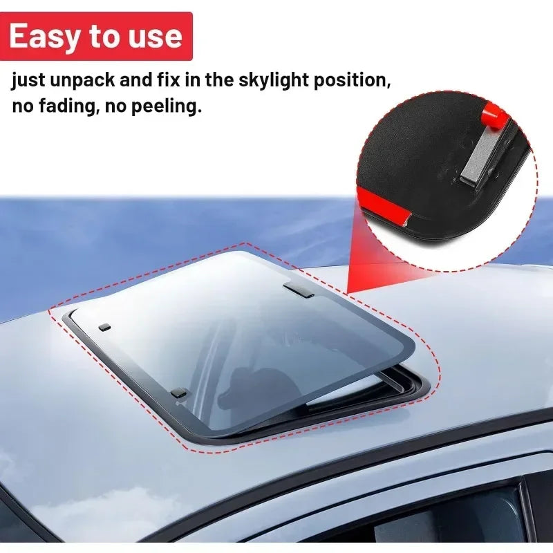 Universal Car Decoration Car Sunroof Roof Cover DIY Sunroof Visor 3D Car Vent Waterproof Wind Deflector car Exterior Accessories Oasis Select
