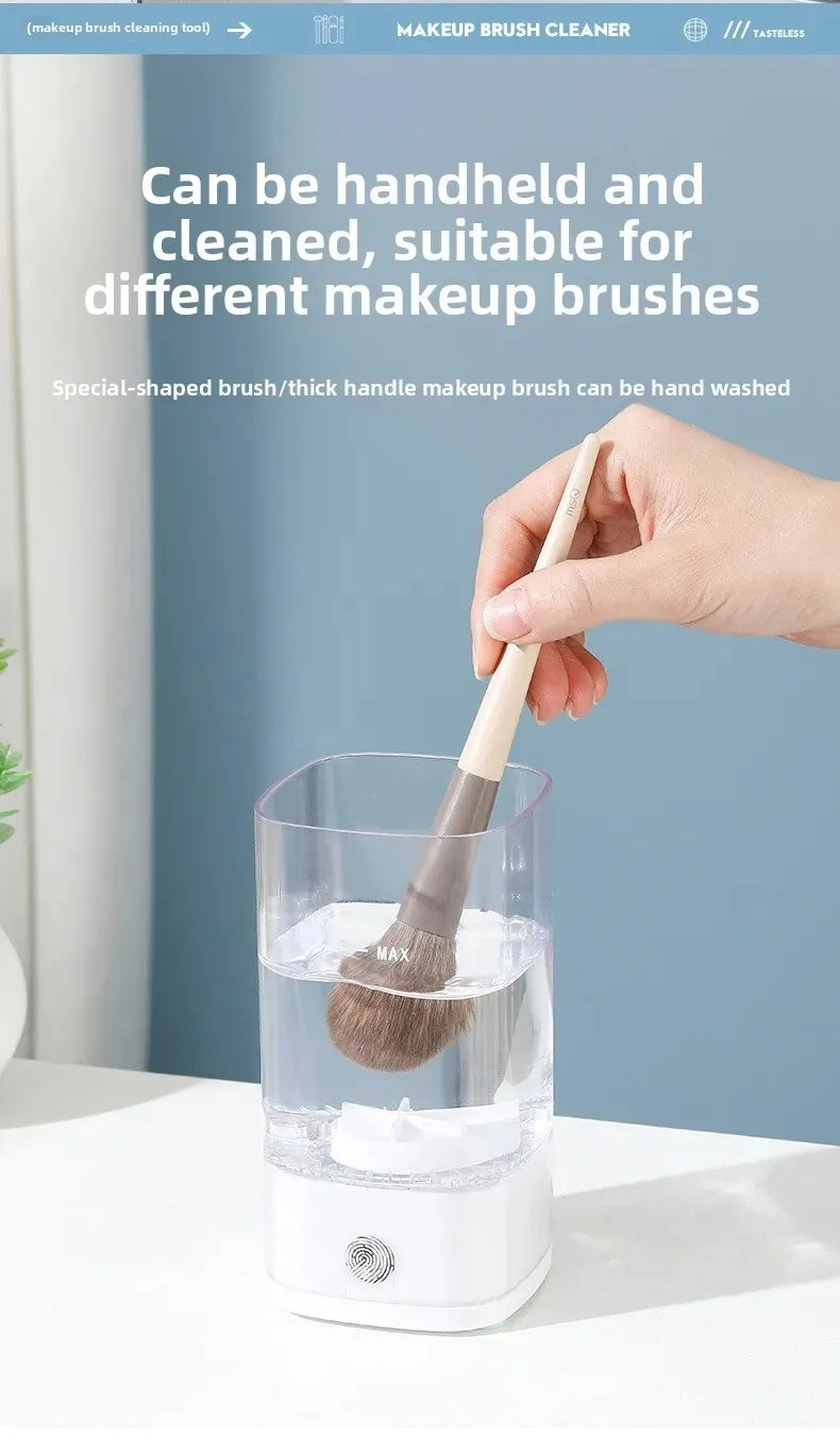 Electric Makeup Brush Cleaner Machine with Storage Case