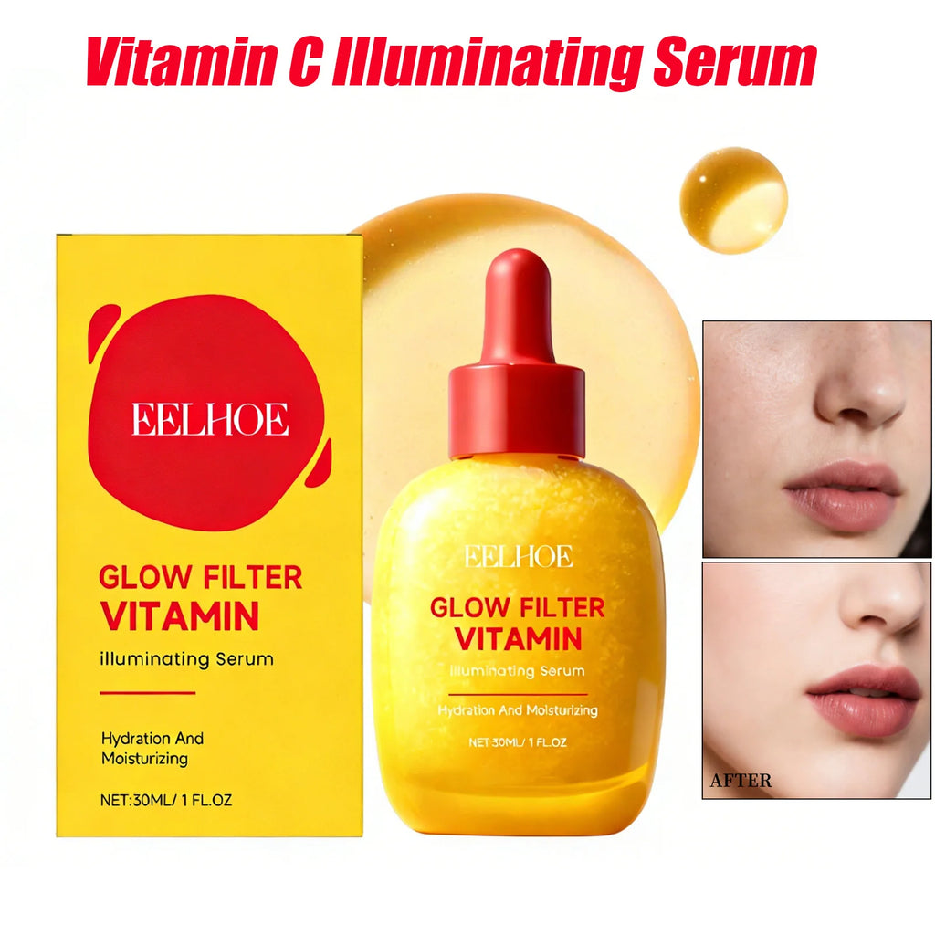 Vitamin C Illuminating Serum Brightening & Hydrating Facial Serum Even Skin Tone Soothes Dryness Daily Skincare Glowing Essence Oasis Select
