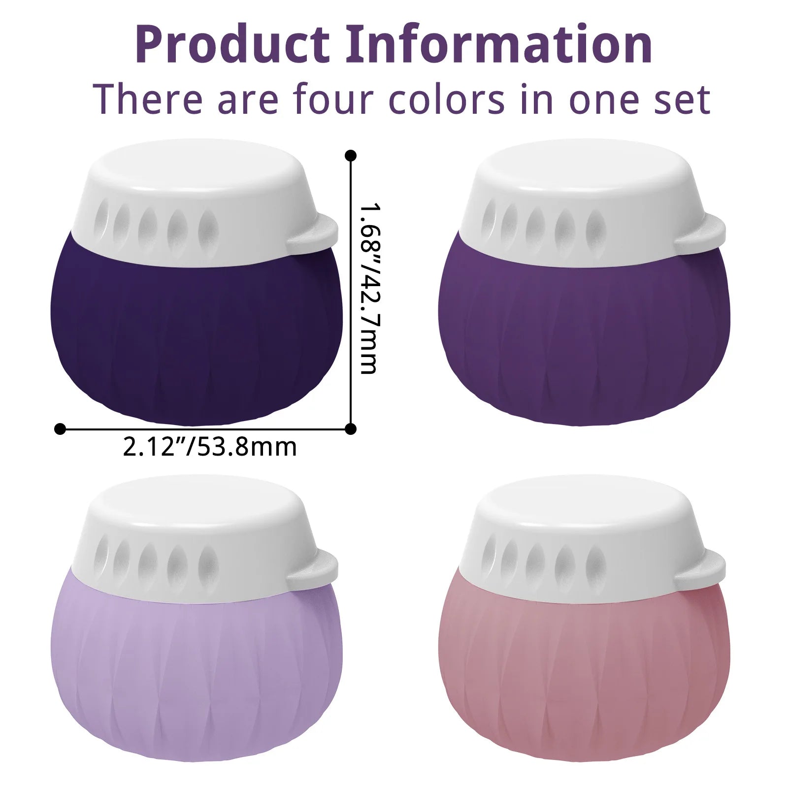 4-Pack 35ml Silicone Travel Bottles – Leak-Proof Refillable
