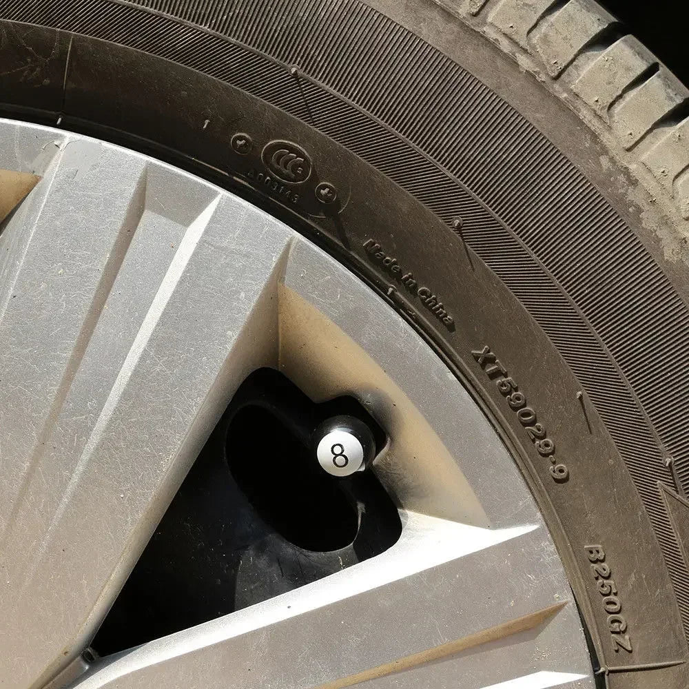4PC Car Tire Valve Cap Easy to Install, Prevents Air Leakage, Personalized and Fun Valve, Suitable for Most Vehicles Accessories Oasis Select