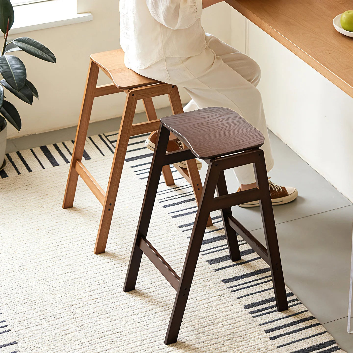 Bar chair Bar chair Cafe high stool Bar chair Simple modern Takashimadai tea table Leisure negotiation chair Oasis Select