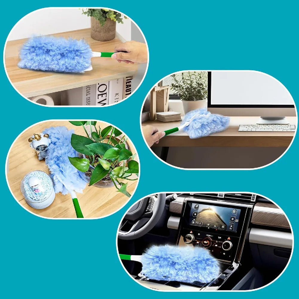 Swiffer Duster Refills 10-Pack, Compatible with Swiffer 360 Duster Handle, Unscented Feather Dusting Refills for Multisurface Cl Oasis Select