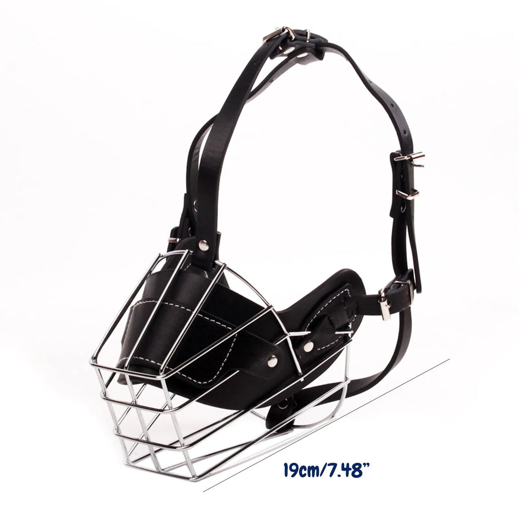 Dog Anti-Bite Metal Muzzle – Adjustable Breathable Basket Dog Basket Muzzle Oasis Select D One Size