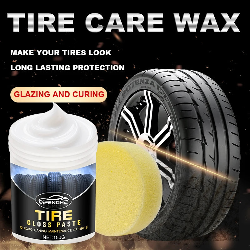 Car Tire Shine Wax – Plastic Renewal & Interior Gloss Protection