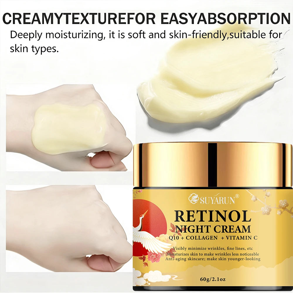 SUYARUN Retinol Night Cream – Niacinamide & Vitamin C Face Cream Retinol Night Cream Oasis Select