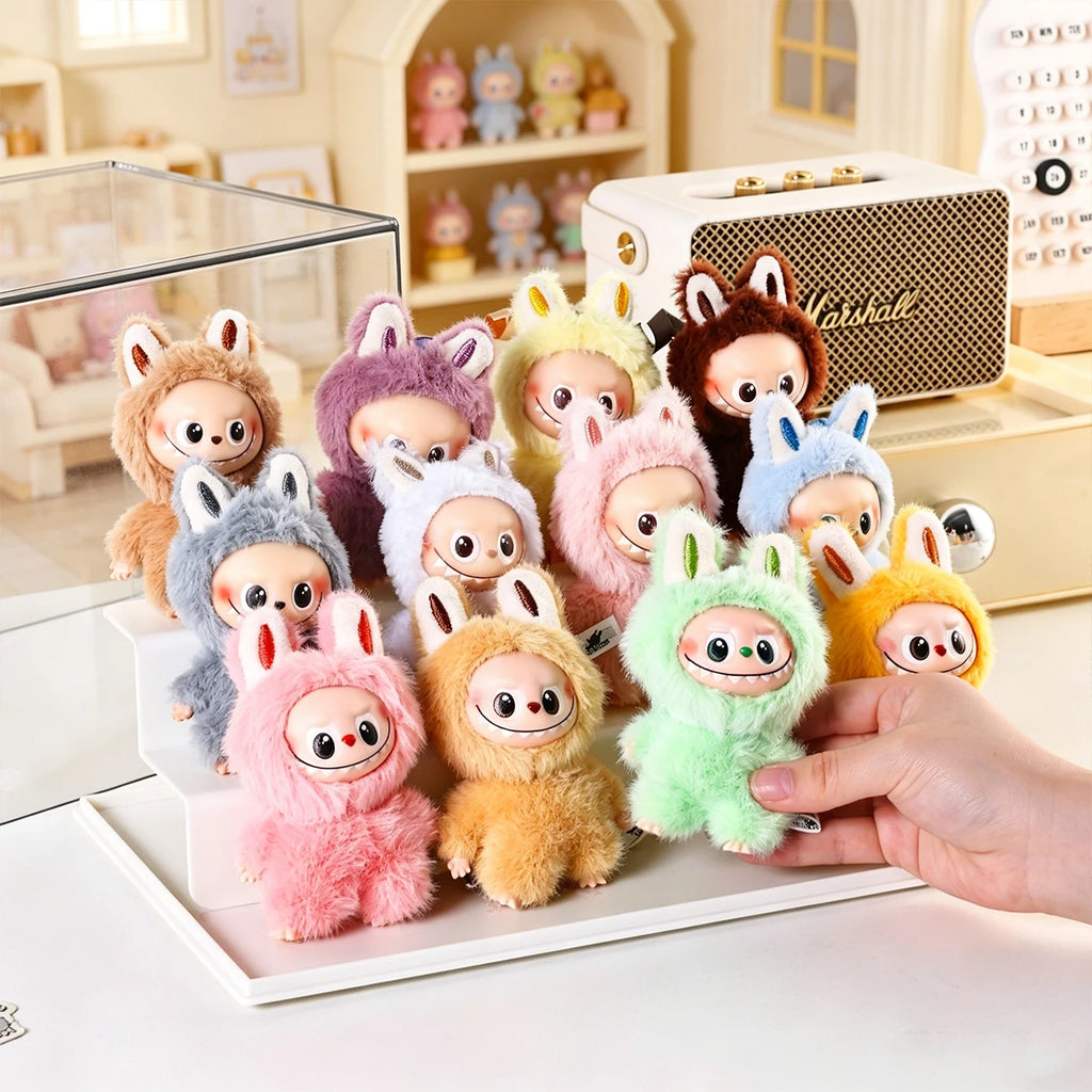 1pc stackable transparent labubu doll display box acrylic blind box manual storage box household perfume storage display rack Oasis Select