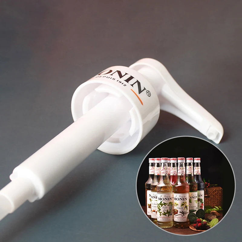 1pcs Coffee Dispenser Syrup Pump Black White Liquid Dispenser For Syrup 10Ml Juice Bottle Dispenser Pump Oasis Select
