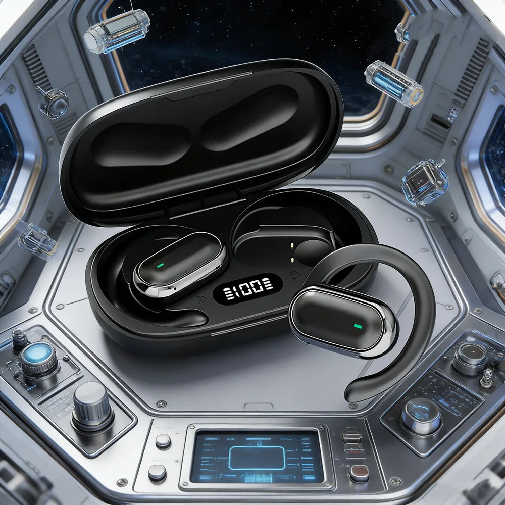 Original TWS Bluetooth Headphones Wireless LED Digital Display Earphones Noise Reduction OWS Headset for all smartphones Oasis Select
