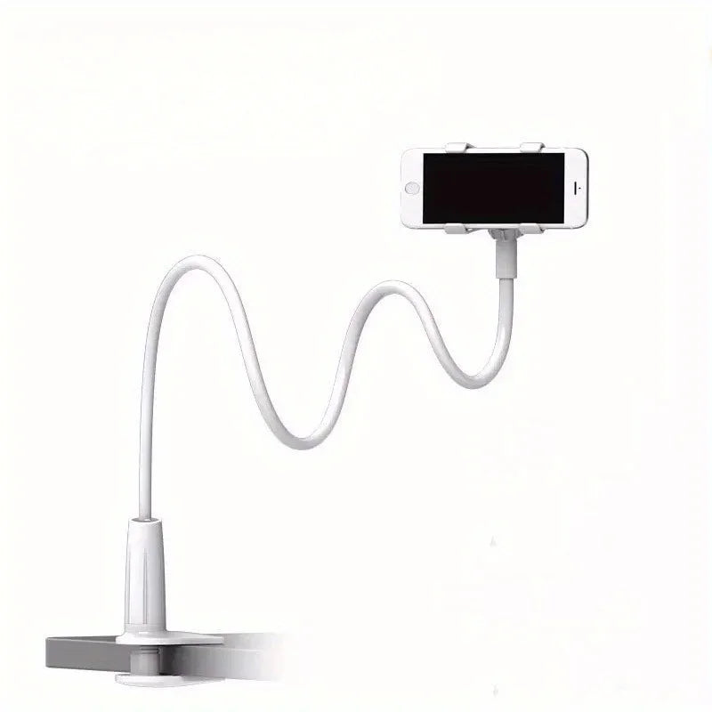 70cm Phone Holder Stand Lazy Bracket Headrest Bed 360 Flexible Long Arms Clamp Mount For iPhone Samsung and 3.5~6.7" Device Oasis Select white