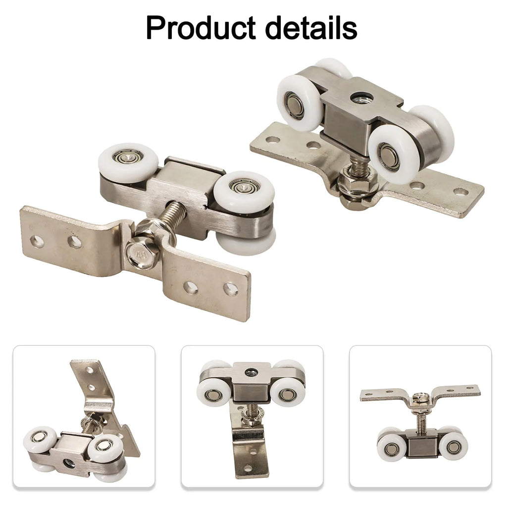 Sliding Door Track Rail & Pulley Hardware Set – Silent (1 Pair) Sliding Door Hardware Oasis Select