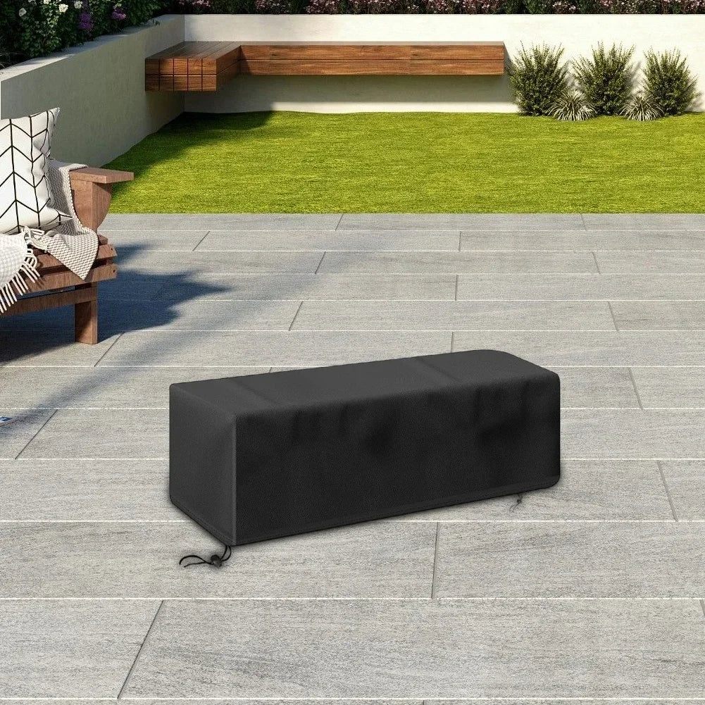 Protective Patio Fireplace Cover 28 Inch Rectangular with Waterproof 210D Oxford and Adjustable Drawstring for Outdoor Use Oasis Select