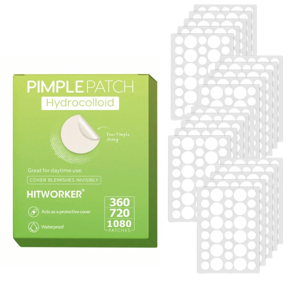360/720/1080pcs hydrogel acne transparent patch, waterproof, alcohol free, non irritating essential for effective acne removal Oasis Select 720pcs