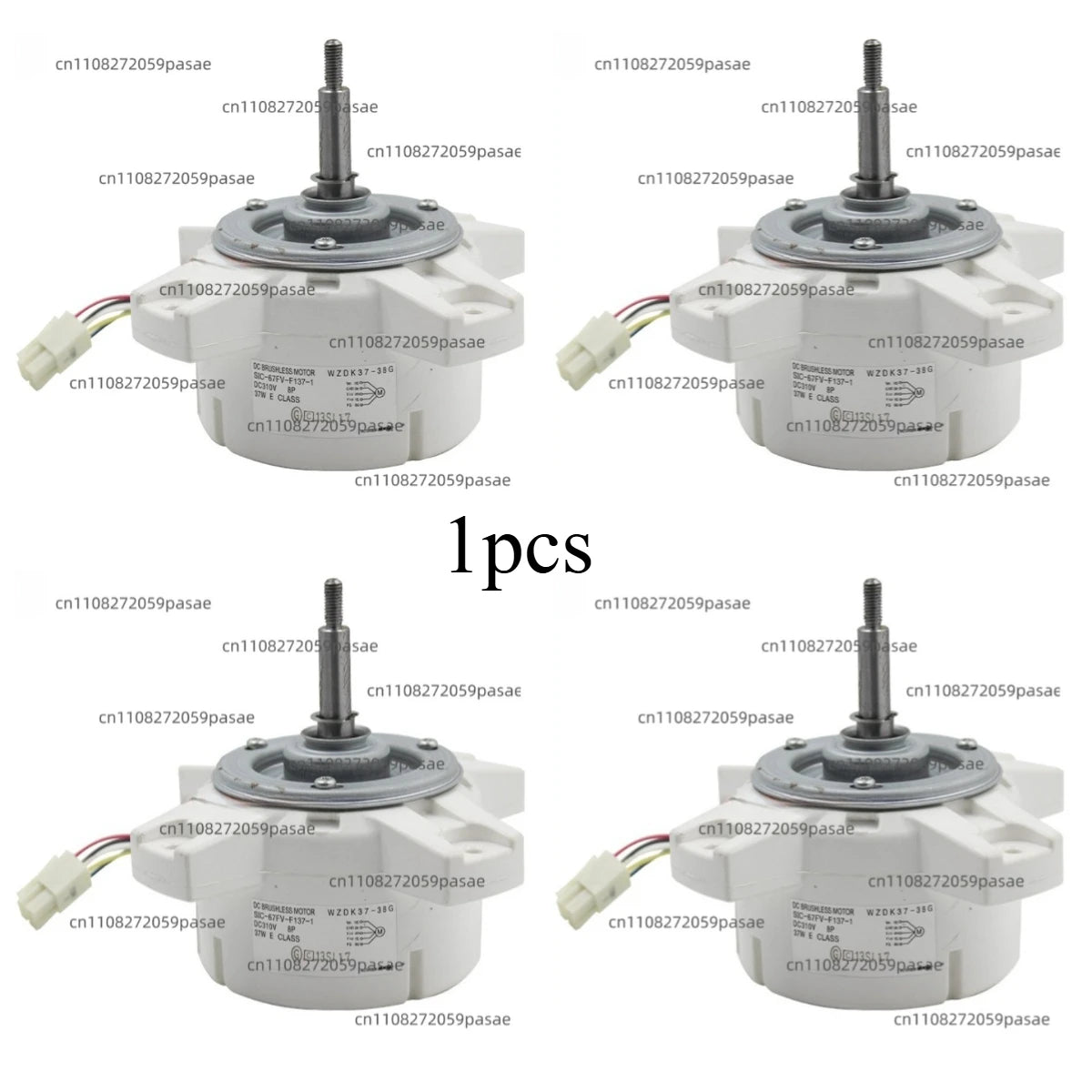 DC Brushless Ceiling Fan Motor WZDK37-38G 310V 37W 760RPM