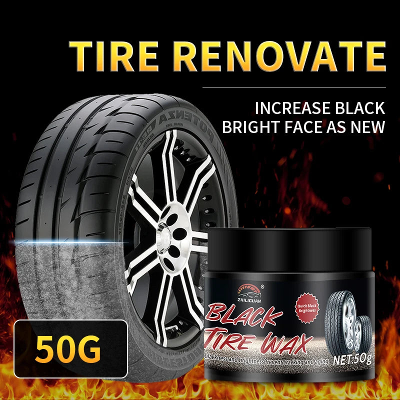 Car Tire Shine Wax – Gloss & Anti-Aging Protection Coating