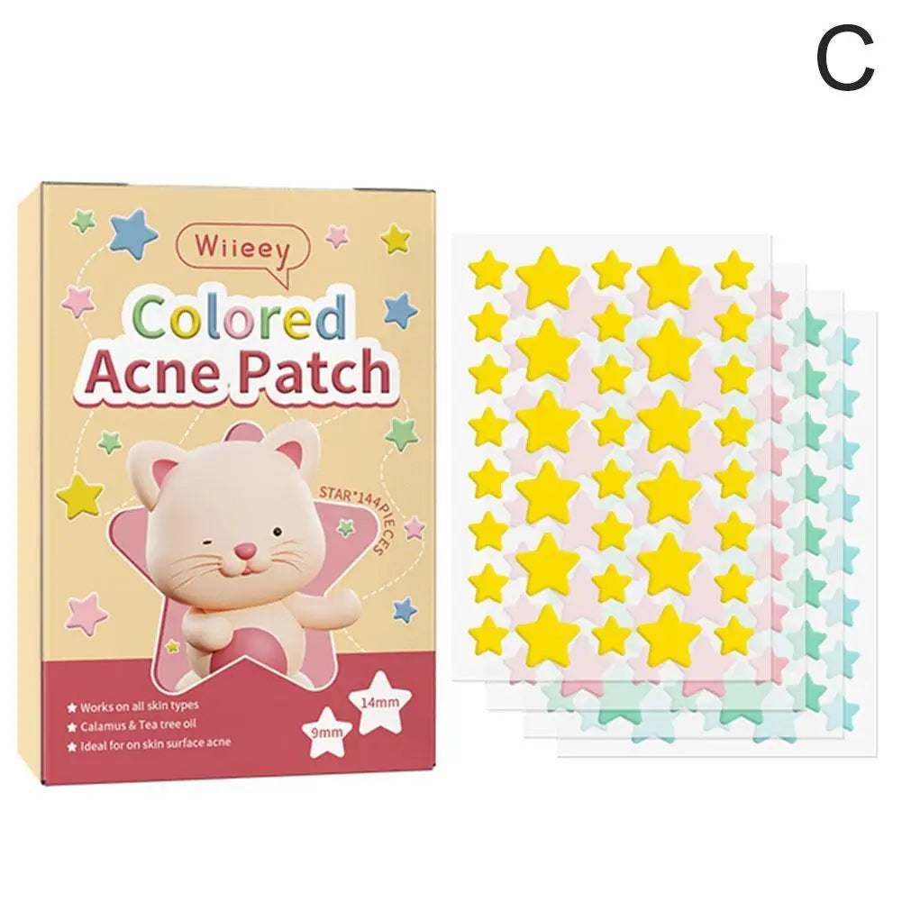 Cute Bunny Acne Pimple Patches – 144pc Invisible Spot Cover Acne Pimple Patches Oasis Select C