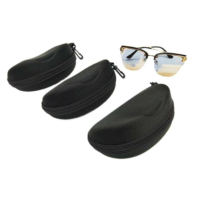 EVA Zipper Sunglasses Case with Hook – Shockproof Eyeglass Pouch