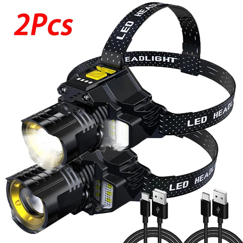Mikenoon COB LED Headlamp | Motion Sensor & Rechargeable